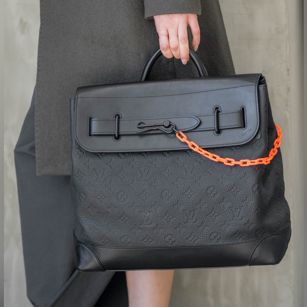 Louis Vuitton Steamer Bag Monogram PM in Taurillon Leather